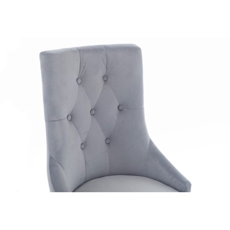 Wooden stool Elegance array of gvei/velor, white/gray 52x58x96 cm-2