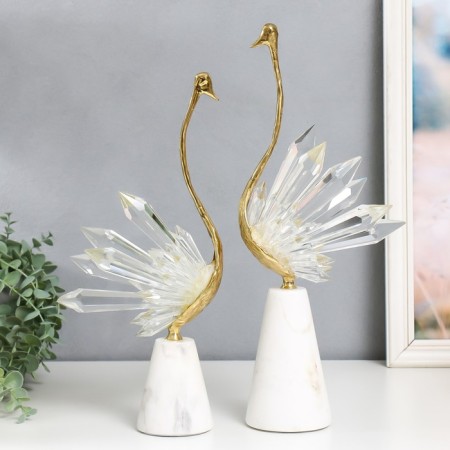 Souvenir "Swans" set 2 pcs 10x12x42 cm