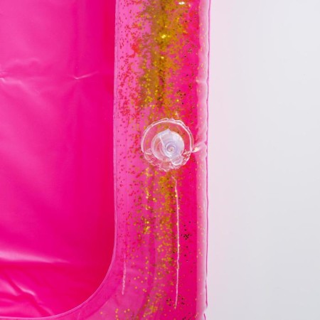 Inflatable sandbox with sparkles, 60x45 cm, bright pink color-3