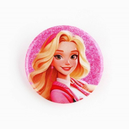 Metal icon, sunset "Children for a boy and girl", D = 2.5 cm, mix-3