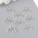 Decor Metal for creativity "Bicycle with hearts" (A15503) 2.4x3.1 cm