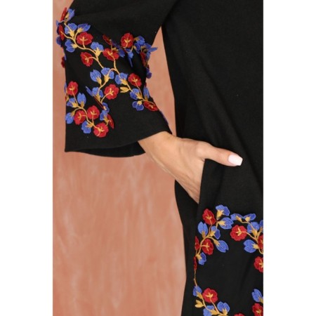 Female coat, size 46, black color-5