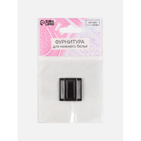 Flotter for a swimsuit, metal, 20 mm, black nickel color-3