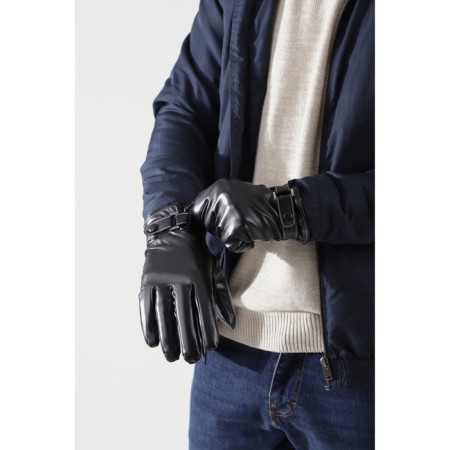 Gloves male, dimensionless, with insulation, black color-1