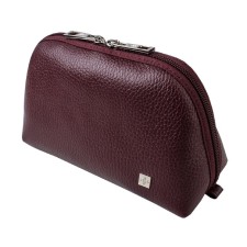 Cosmetic bag with lightning, burgundy color