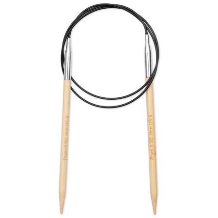 Circular knitting needles, bamboo, 5.5 mm/80cm, 1 pcs-1