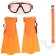 Set for swimming children's online: mask, tube, flippers dimensionless, mixtures