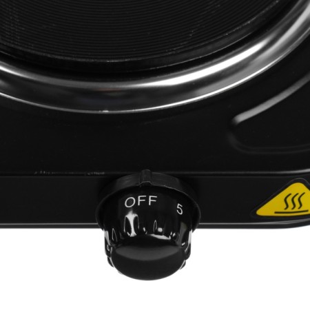 Electric tile Sakura PE-04V, 2000 watts, 2 burners, black-2