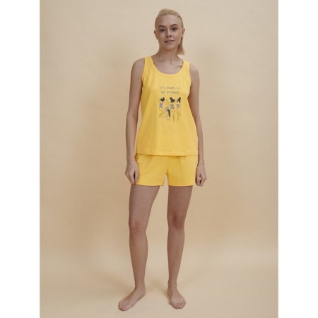 Female set, size s, yellow color-9