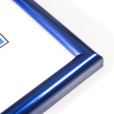 Photo frame plastic "Palette" 21x30 cm, blue metallic, with a leg-3