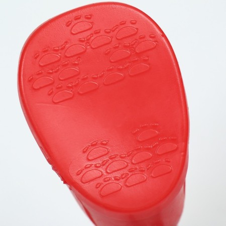 Rubber boots for dogs, high, size M (5 x 3, 9 x 8 cm), red-3