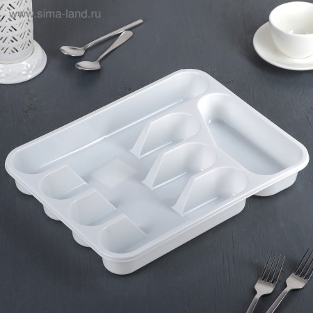 Little tray for cutlery, white color-3