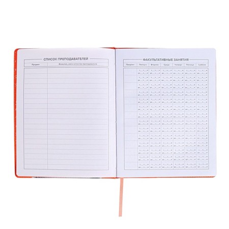 School diary for grades 1-11, "cat", firm covering with foam, artificial leather, lacing, liesse, universal cheat sheet, 48 sheets, block 80g/m2-5