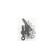 Kronstein Luazon Kron-76, for TV, inclined-horned, 14-42 ", 60-200 mm from the wall, black