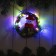 LED figure "Wreath with a snowman" 14 cm, plastic, batteries CR2032x2 (not in the kit), glow of multi