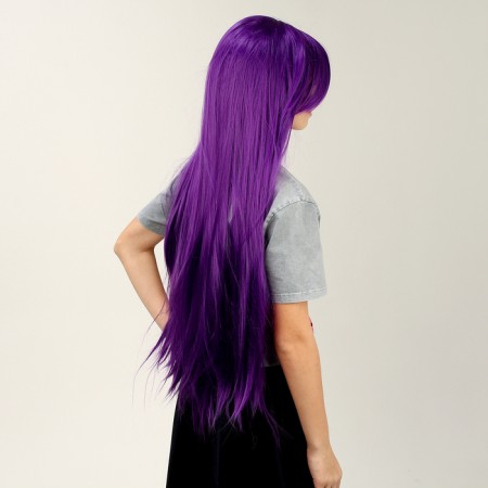 Carnival wig "anime" color purple, long-4