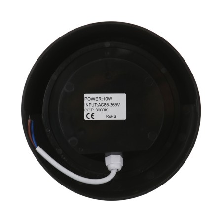 Facade lamp "City", FSD-048, 10 W, 3000K, circle, IP65, 220 V, plastic, black-7