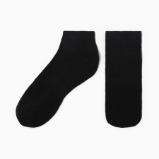 Male socks shortened, black color, rr 27
