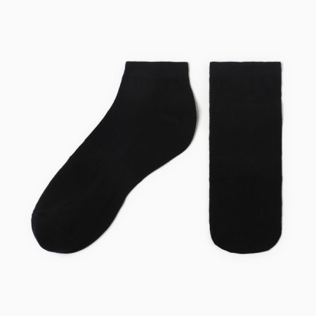 Male socks shortened, black color, rr 27