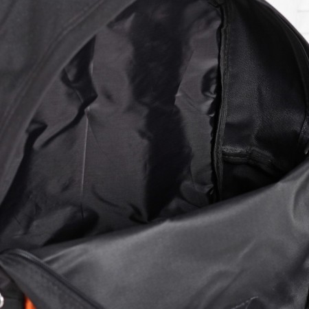 Youth backpack, lightning department, external pocket, black/orange color-5