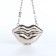 Female bag on a magnet, silver color