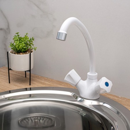 Kitchen mixer "RMS" PL4-271F, two-wound, ABS plastic, white-2