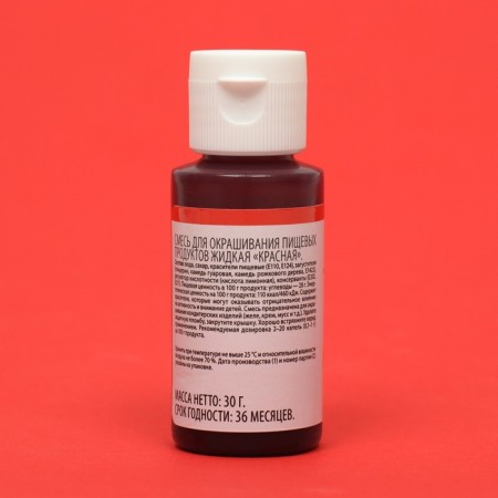 Driving dye gel "Top Decor", red, 30 g-3