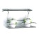 Shelf under spices with a rail 40 cm, 18 x 41 x 25 cm, chromium color, mg041