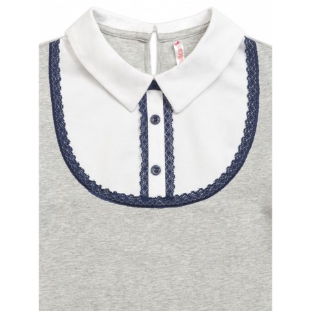 T-shirt for girls, height 152 cm, light gray color-2