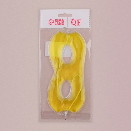 Gel mask for the area around the eyes, 17 × 7.5 cm, yellow color-4