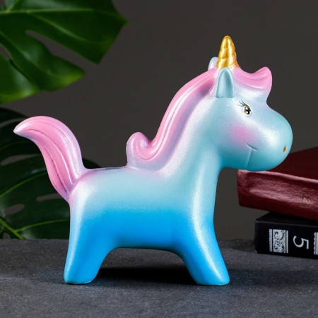 Piggy bank "Unicorn" marine sunset, 21x19cm-2