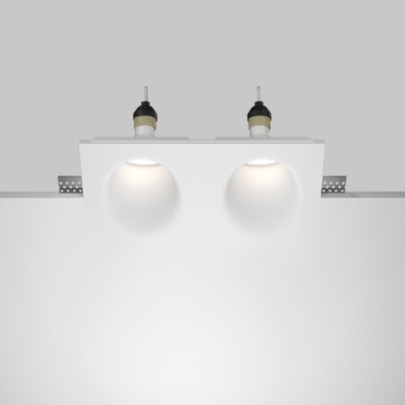The built-in lamp Technical DL002-WW-02-W, 2x12W, 24x12x6.5 cm, GU10, white color-3