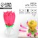Candle for cake musical "Tulip", pink