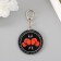 Acryl keychain "Boxing gloves - act and win" 5x5 cm