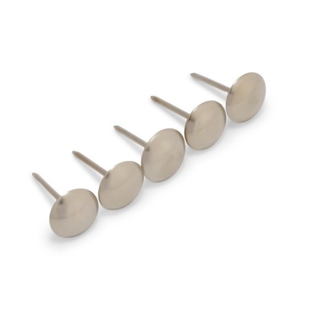 Tundra nails, decorative, 10x18.5 mm, chrome, 100 pcs-12