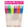 A set of ballpoint pens 12 pieces, 0.7mm, white housing with a rubber holder, blue ink, mix