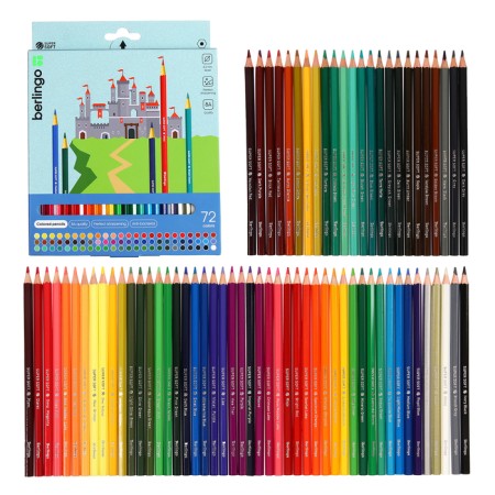 Pencils 72 colors "locks", sharpened
