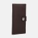 Male purse for magnet, department for maps, for bills, brown color