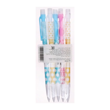 Mechanical pencil 0.5mm hull mix assorted, barcode on a thing, in a package-8