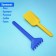 Set for playing in sand No. 108 (3 molds for sand, rake, scoop)