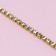 Chain with rhinestones, metal, glass, 2 mm, 9 ± 1 m, gold color