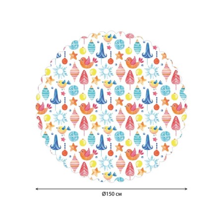 Tables on the table "Christmas tree decorations", round, Saten, d = 150 cm-1