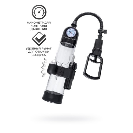Mechanical pump Sexus Men Training Aksel, ABS plastic, black, 70 cm