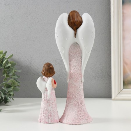 Souvenir Polystone "Angels - Mom and Daughter" Set 2 pcs 4.5x5x14 cm 7x9x25.5 cm-2