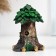 Figure "House Wood" 7x7x10cm
