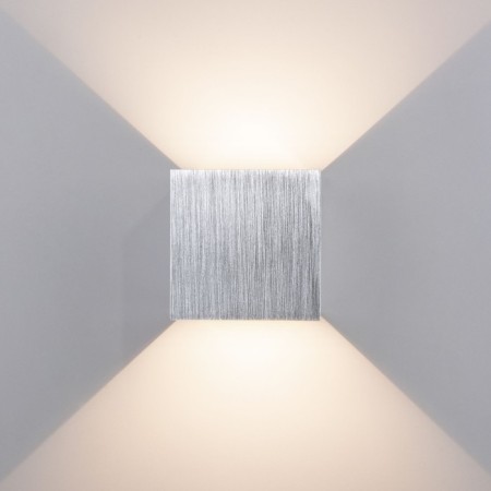 Architectural backlight Elektrostandard, Winner LED 6 W, 100X100X100 mm, IP54, aluminum color-1