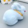 Easter decor "Rabbit with a ribbon and a flower on the neck" mix 13 cm