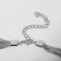 The necklace "chain" is voluminous heart, 8 threads, silver color, 38 cm