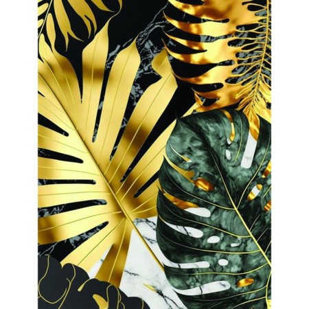Picture on numbers with a subframe and rubbing "Golden Tropics", 30 x 40 cm-1