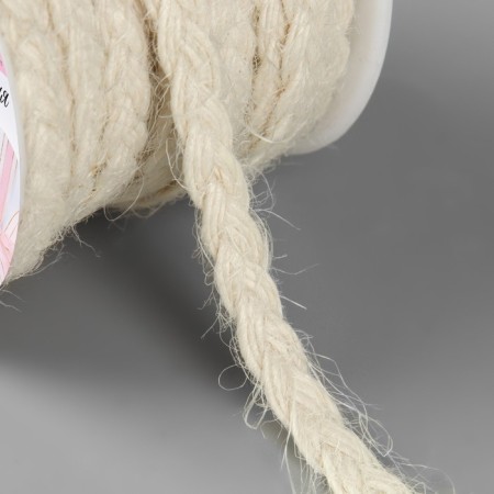 Weekes decorative canvas “Kosichka”, 6 mm, 9 ± 0.5 m, light-beige color-1
